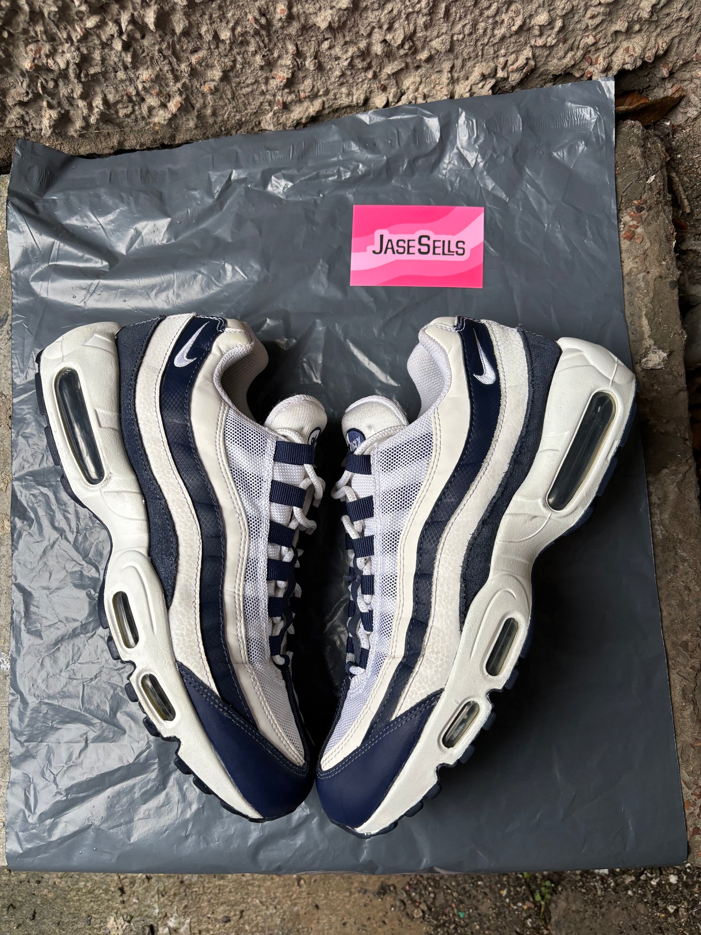 Nike Air Max 95 'White/Midnight Navy' UK8