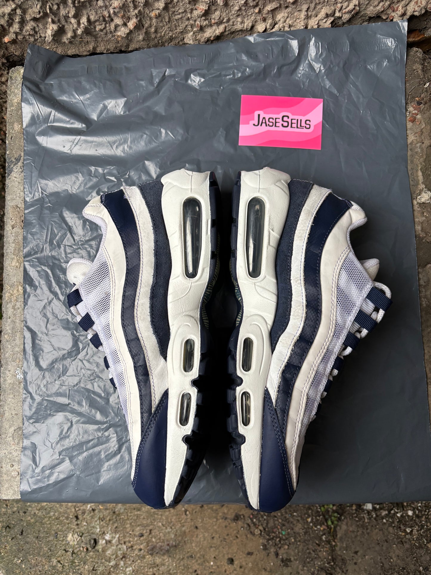 Nike Air Max 95 'White/Midnight Navy' UK8