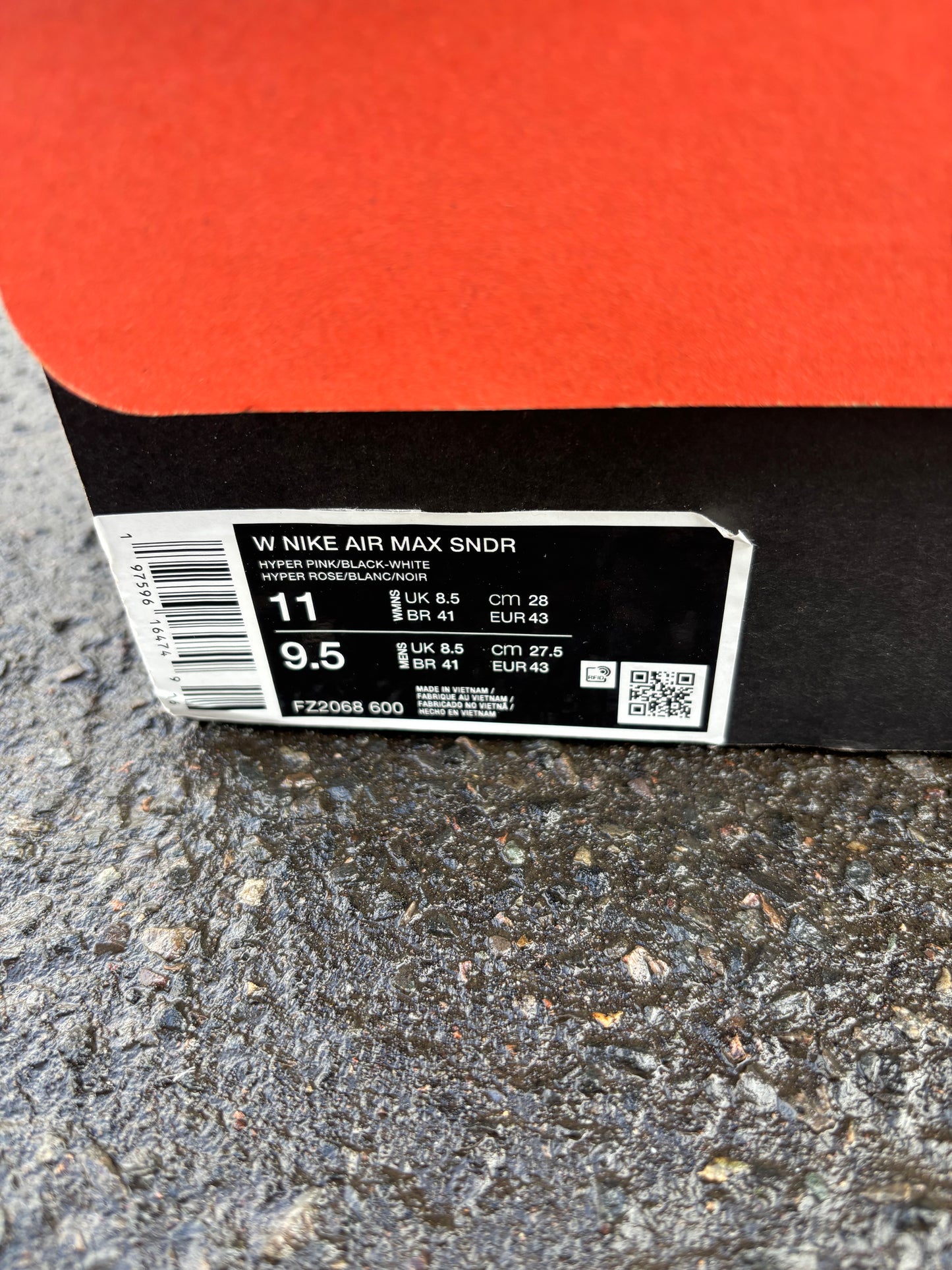 Nike Air Max SNDR 'Hyper Pink' UK8.5