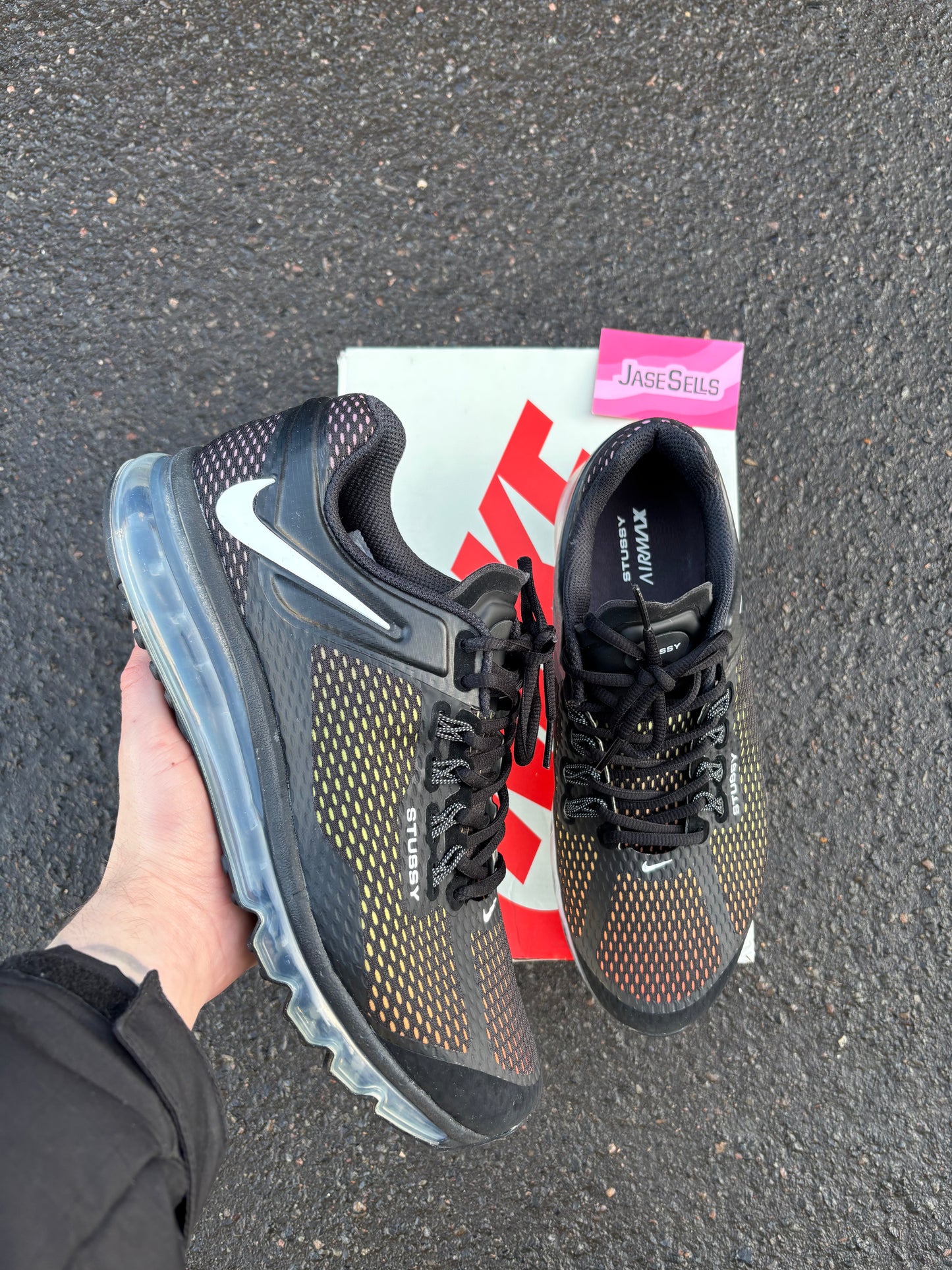 Nike Air Max 2013/Stussy 'Black' UK10.5