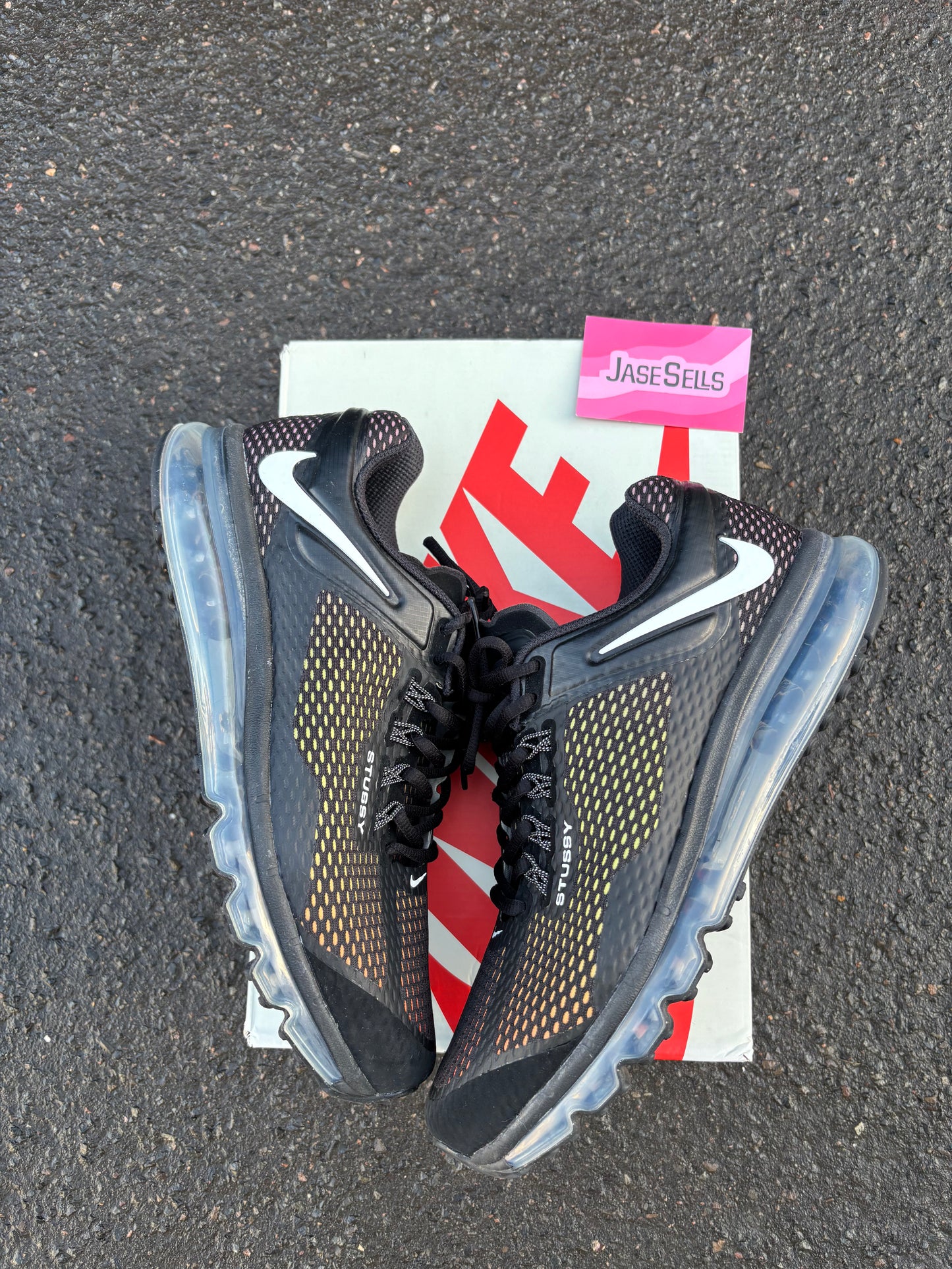 Nike Air Max 2013/Stussy 'Black' UK10.5