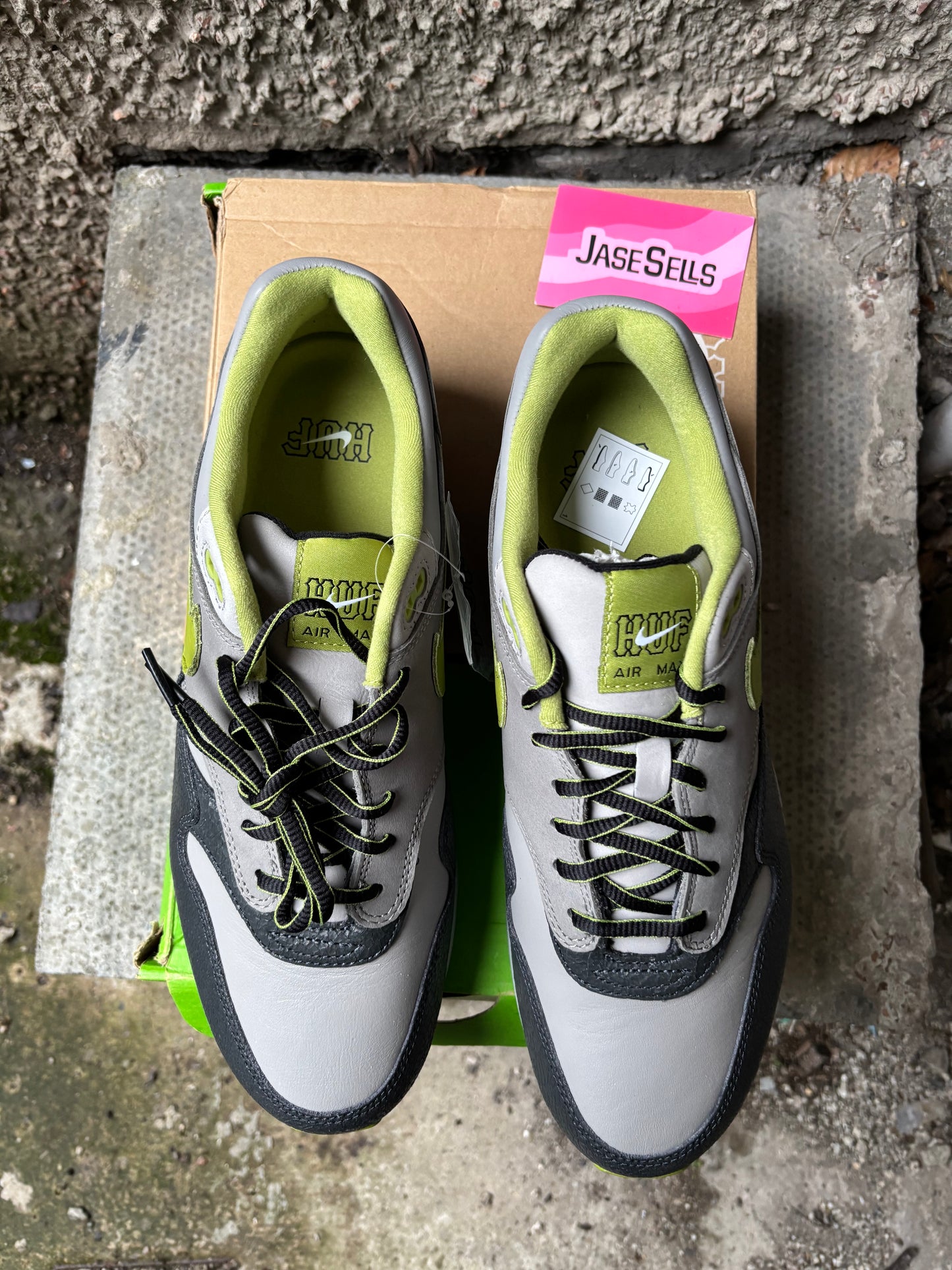 Nike Air Max 1/HUF 'Pear Green' UK9.5 BN