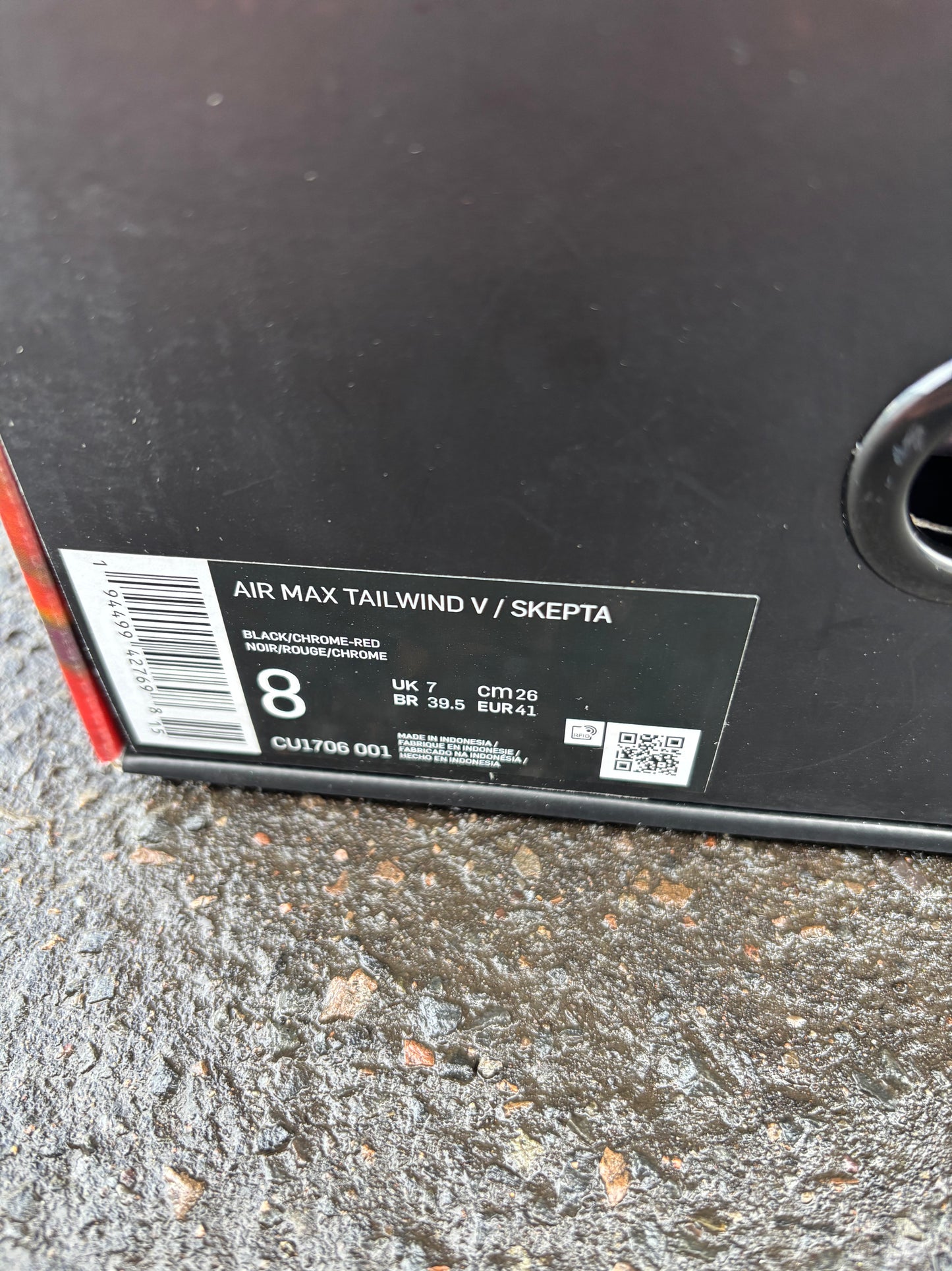 Nike Air Max Tailwind 5 'Skepta Bloody Chrome' UK7