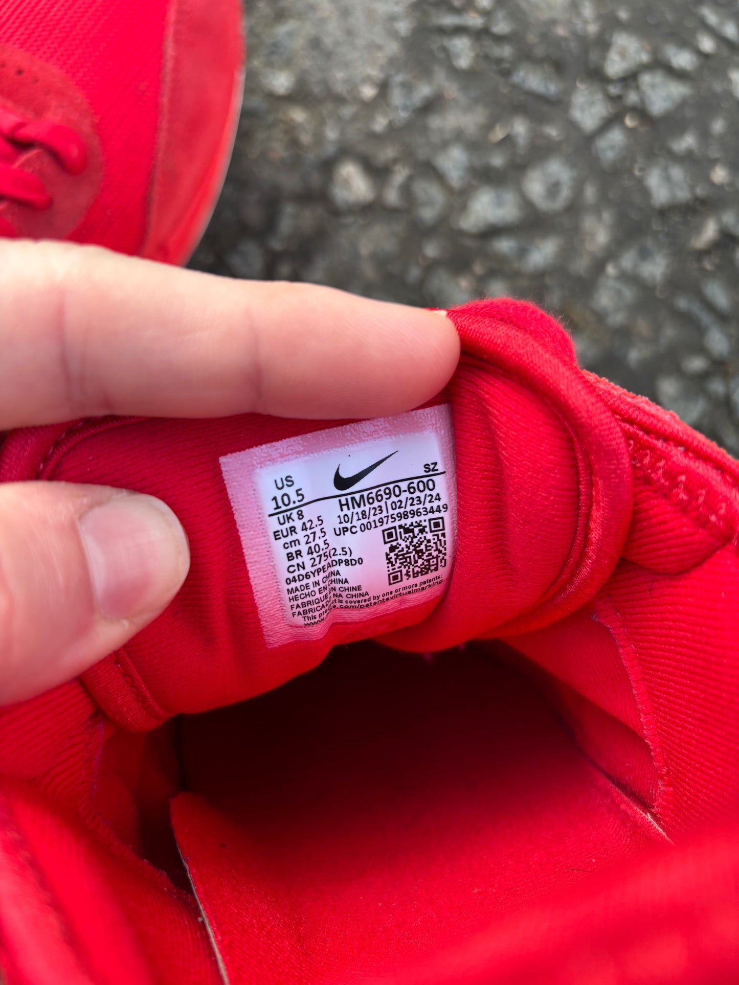 Nike Air Max 1/Jacquemus 'Mystic Red' UK8W
