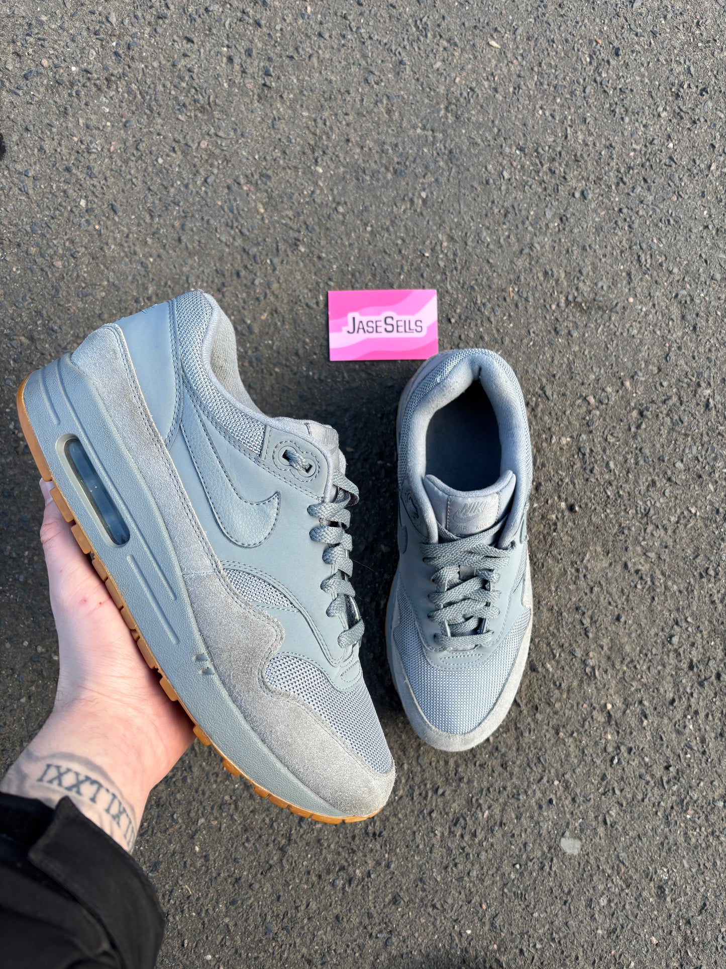 Nike Air Max 1 'Cool Grey/Gum' UK8