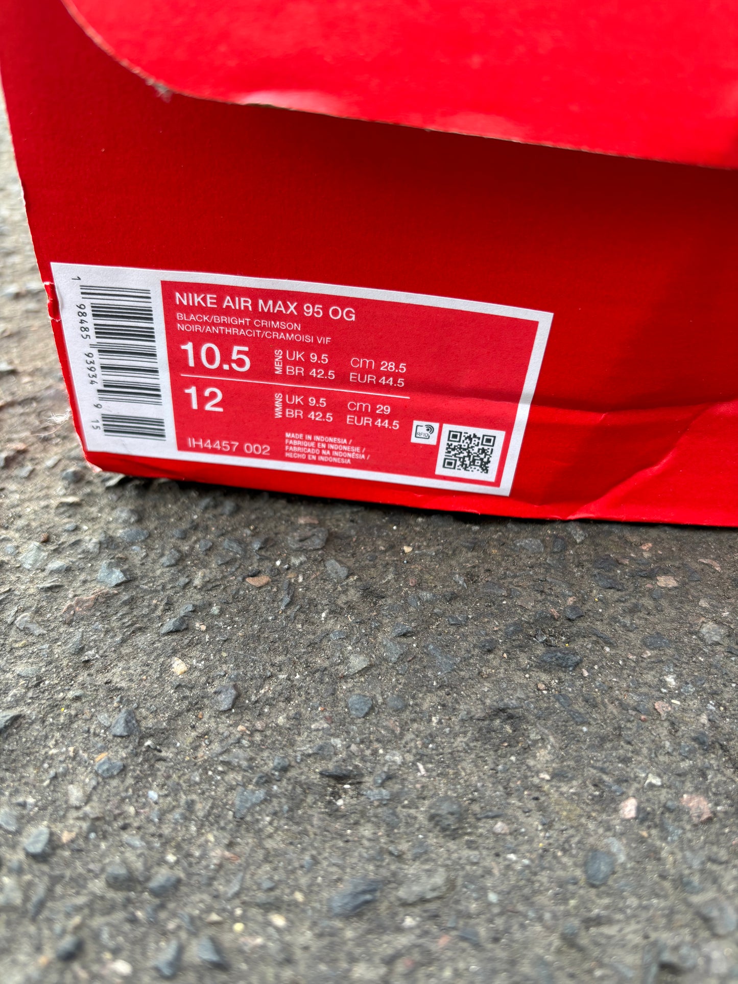 Nike Air Max 95 'Bright Crimson' UK9.5