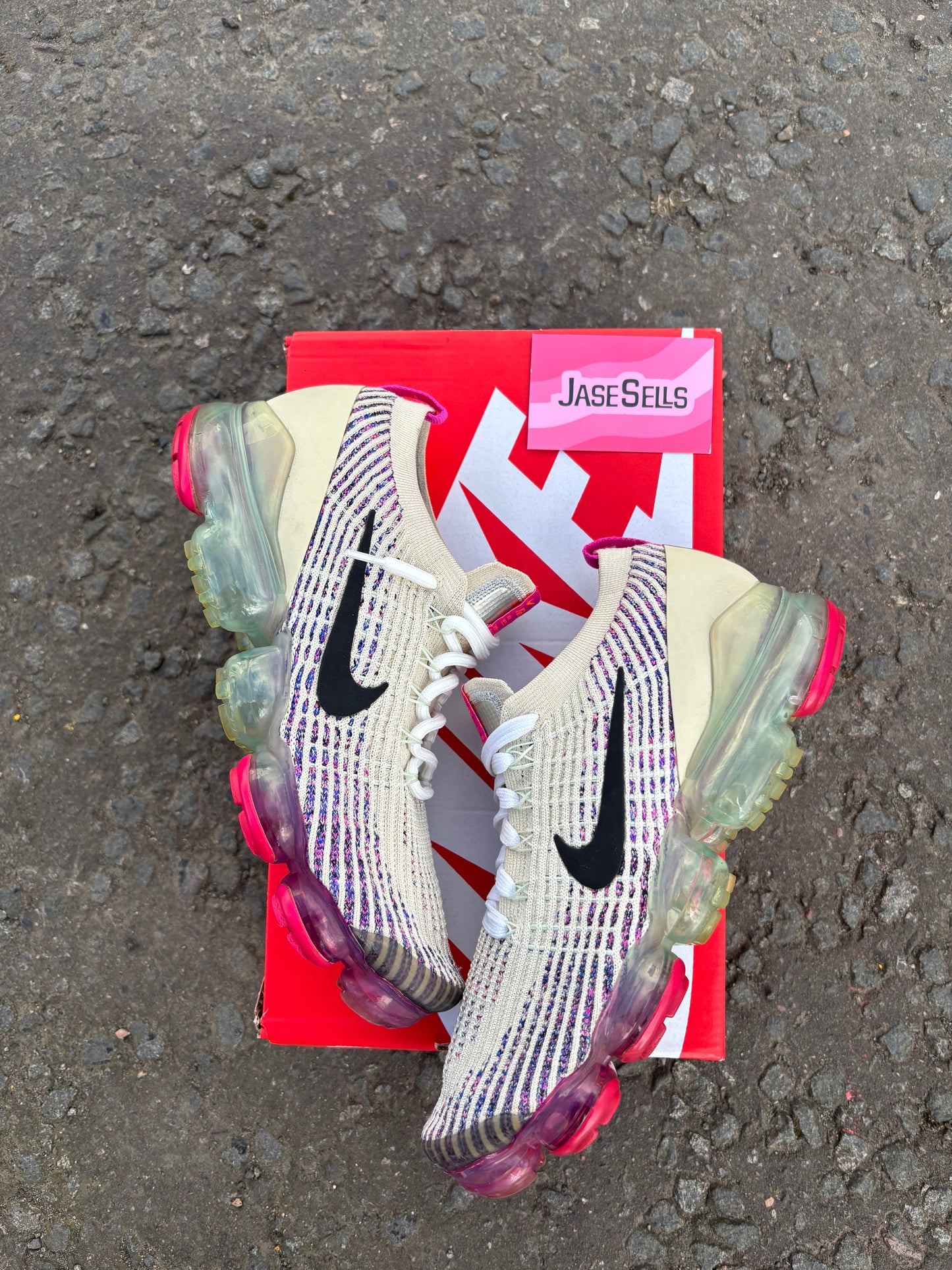Nike Air VaporMax Flyknit 3 'Fossil/Pistachio Frost' UK7.5