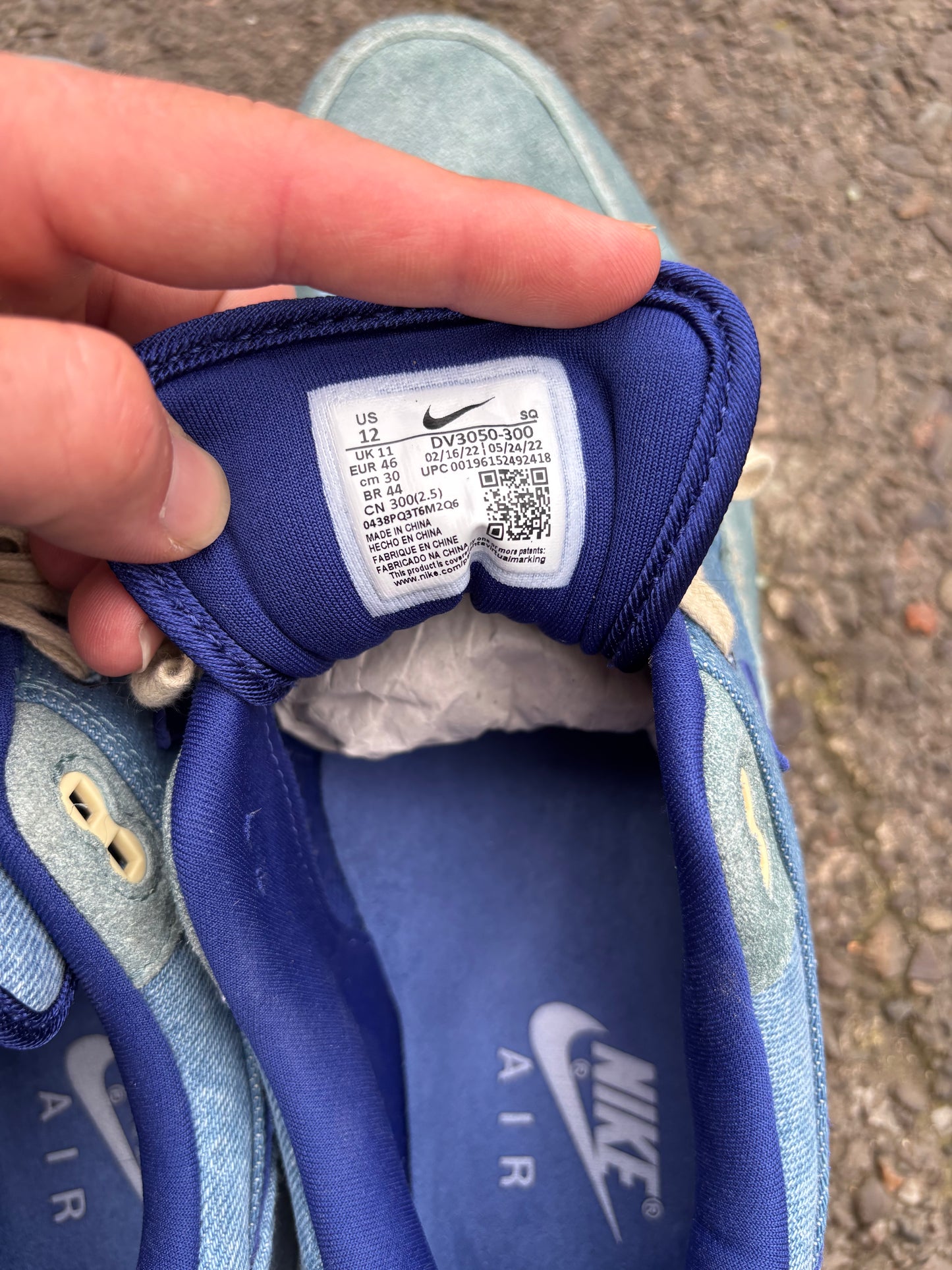 Nike Air Max 1 'Dirty Denim' UK11