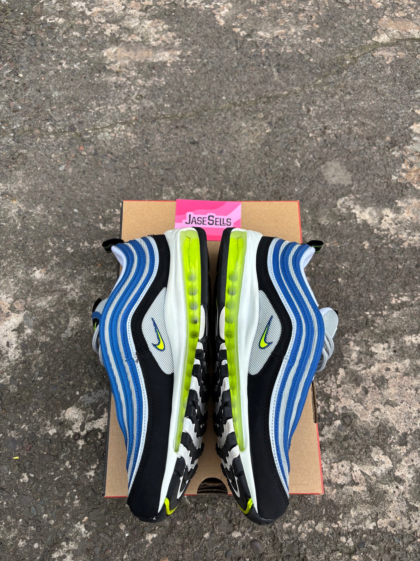Nike Air Max 97 'Atlantic Blue/Voltage Yellow' UK9 (wmns 11.5)