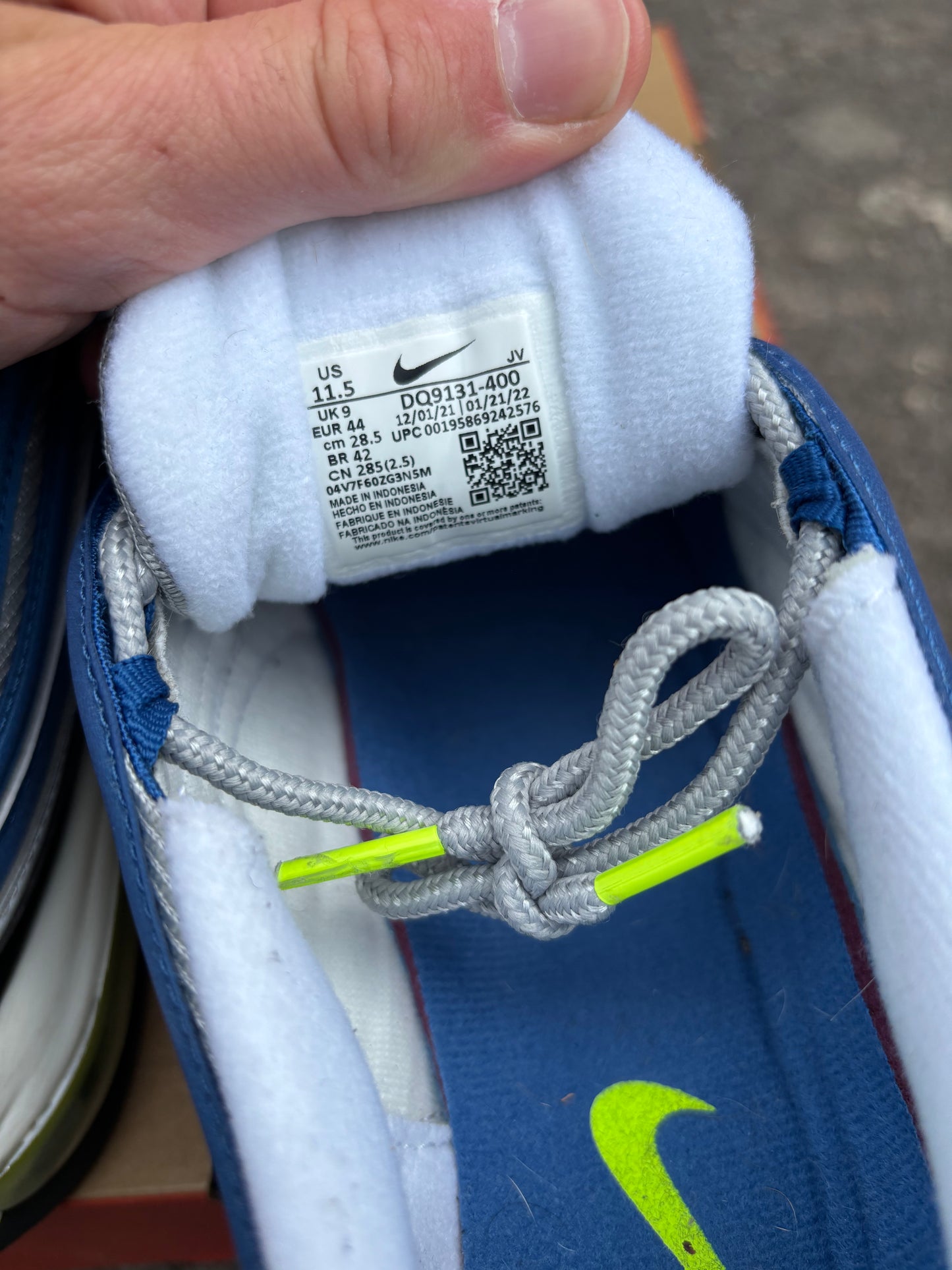 Nike Air Max 97 'Atlantic Blue/Voltage Yellow' UK9 (wmns 11.5)