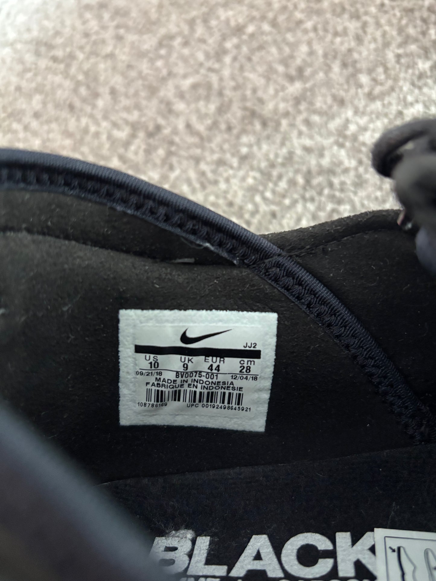 Nike Air Footscape NM 'CDG Black' UK9