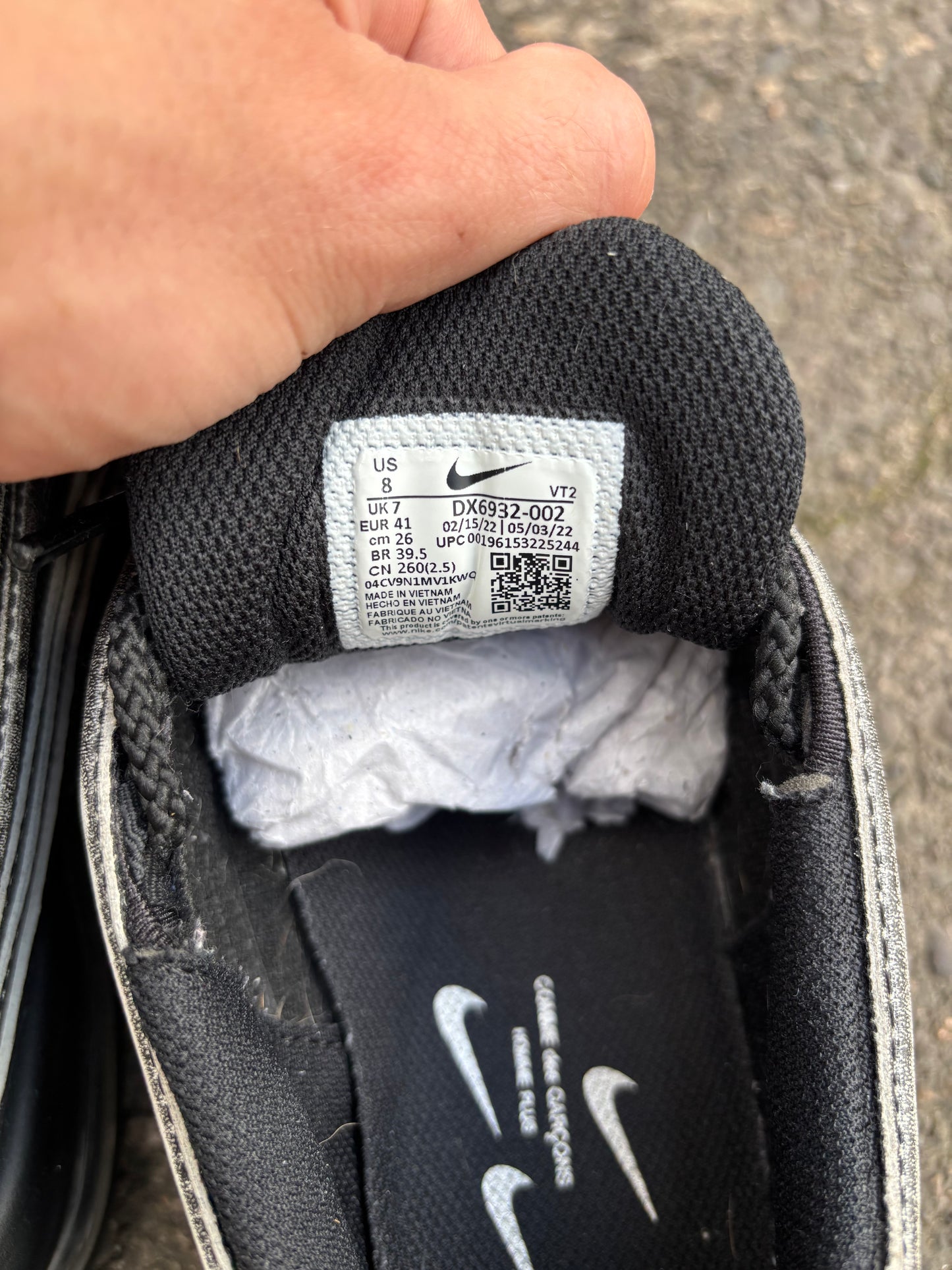 Nike Air Max 97 CDG 'Black' UK7